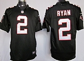Nike Atlanta Falcons #2 Matt Ryan Black Game Jerseys,baseball caps,new era cap wholesale,wholesale hats
