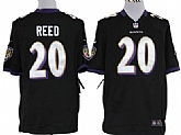 Nike Baltimore Ravens #20 Ed Reed Black Game Jerseys,baseball caps,new era cap wholesale,wholesale hats