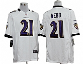 Nike Baltimore Ravens #21 Lardarius Webb White Game Jerseys