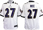 Nike Baltimore Ravens #27 Ray Rice Game White Jerseys,baseball caps,new era cap wholesale,wholesale hats
