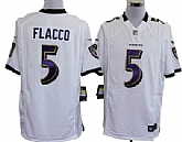 Nike Baltimore Ravens #5 Joe Flacco White Game Jerseys,baseball caps,new era cap wholesale,wholesale hats