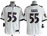 Nike Baltimore Ravens #55 Terrell Suggs game White Jerseys,baseball caps,new era cap wholesale,wholesale hats