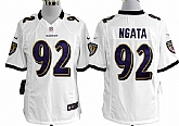Nike Baltimore Ravens #92 Haloti Ngata Game White Jerseys,baseball caps,new era cap wholesale,wholesale hats