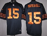 Nike Chicago Bears #15 Brandon Marshall Blue With Orange Game Jerseys,baseball caps,new era cap wholesale,wholesale hats