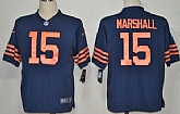 Nike Chicago Bears #15 Brandon Marshall Blue With Orange Jerseys,baseball caps,new era cap wholesale,wholesale hats