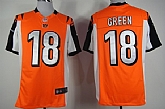 Nike Cincinnati Bengals #18 A.J. Green Orange Game Jerseys,baseball caps,new era cap wholesale,wholesale hats