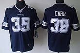 Nike Dallas Cowboys #39 Brandon Carr Blue Game Jerseys,baseball caps,new era cap wholesale,wholesale hats