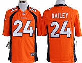 Nike Denver Broncos #24 Champ Bailey Game Orange Jerseys,baseball caps,new era cap wholesale,wholesale hats