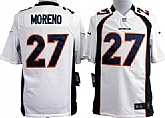 Nike Denver Broncos #27 Knowshon Moreno Game White Jerseys,baseball caps,new era cap wholesale,wholesale hats