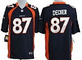 Nike Denver Broncos #87 Eric Decker Blue Game Jerseys,baseball caps,new era cap wholesale,wholesale hats