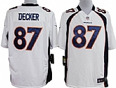 Nike Denver Broncos #87 Eric Decker Game White Jerseys,baseball caps,new era cap wholesale,wholesale hats
