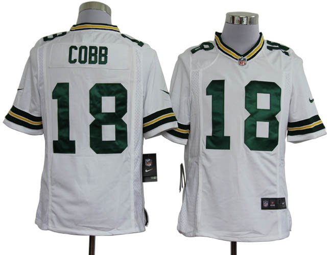 Nike Green Bay Packers #18 Randall Cobb White Game Jerseys