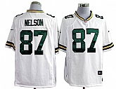 Nike Green Bay Packers #87 Jordy Nelson Game White Jerseys,baseball caps,new era cap wholesale,wholesale hats