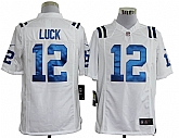 Nike Indianapolis Colts #12 Andrew Luck Game White Jerseys,baseball caps,new era cap wholesale,wholesale hats