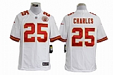 Nike Kansas City Chiefs #25 Jamaal Charles Game White Jerseys,baseball caps,new era cap wholesale,wholesale hats