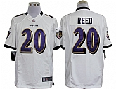 Nike Limited Baltimore Ravens #20 Rd Reed White Jerseys,baseball caps,new era cap wholesale,wholesale hats