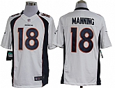 Nike Limited Denver Broncos #18 Peyton Manning White Jerseys,baseball caps,new era cap wholesale,wholesale hats