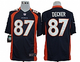Nike Limited Denver Broncos #87 Eric Decker Blue Jerseys,baseball caps,new era cap wholesale,wholesale hats