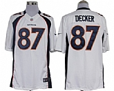 Nike Limited Denver Broncos #87 Eric Decker White Jerseys,baseball caps,new era cap wholesale,wholesale hats