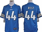 Nike Limited Detroit Lions #44 Jahvid Best Light Blue Jerseys
