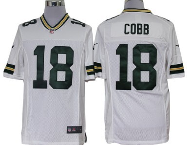 Nike Limited Green Bay Packers #18 Randall Cobb White Jerseys