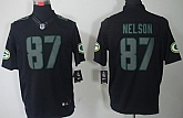 Nike Limited Green Bay Packers #87 Jordy Nelson Black Impact Jerseys,baseball caps,new era cap wholesale,wholesale hats