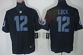 Nike Limited Indianapolis Colts #12 Andrew Luck Black Impact Jerseys,baseball caps,new era cap wholesale,wholesale hats