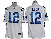 Nike Limited Indianapolis Colts #12 Andrew Luck White Jerseys,baseball caps,new era cap wholesale,wholesale hats