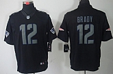 Nike Limited New England Patriots #12 Tom Brady Black Impact Jerseys,baseball caps,new era cap wholesale,wholesale hats