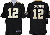 Nike Limited New Orleans Saints #12 Marques Colston Black Jerseys,baseball caps,new era cap wholesale,wholesale hats