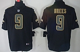 Nike Limited New Orleans Saints #9 Drew Brees Black Impact Jerseys,baseball caps,new era cap wholesale,wholesale hats