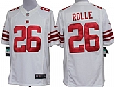 Nike Limited New York Giants #26 Antrel Rolle White Jerseys,baseball caps,new era cap wholesale,wholesale hats