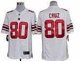 Nike Limited New York Giants #80 Victor Cruz White Jerseys,baseball caps,new era cap wholesale,wholesale hats