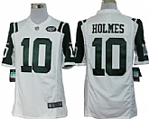 Nike Limited New York Jets #10 Santonio Holmes White Jerseys,baseball caps,new era cap wholesale,wholesale hats