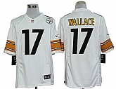 Nike Limited Pittsburgh Steelers #17 Mike Wallace White Jerseys,baseball caps,new era cap wholesale,wholesale hats