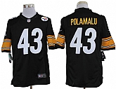 Nike Limited Pittsburgh Steelers #43 Troy Polamalu Black Jerseys,baseball caps,new era cap wholesale,wholesale hats