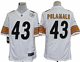 Nike Limited Pittsburgh Steelers #43 Troy Polamalu White Jerseys,baseball caps,new era cap wholesale,wholesale hats