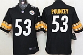 Nike Limited Pittsburgh Steelers #53 Maurkice Pouncey Black Jerseys,baseball caps,new era cap wholesale,wholesale hats