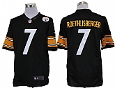 Nike Limited Pittsburgh Steelers #7 Ben Roethlisberger Black Jerseys,baseball caps,new era cap wholesale,wholesale hats