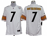 Nike Limited Pittsburgh Steelers #7 Ben Roethlisberger White Jerseys,baseball caps,new era cap wholesale,wholesale hats
