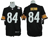 Nike Limited Pittsburgh Steelers #84 Antonio Brown Black Jerseys,baseball caps,new era cap wholesale,wholesale hats
