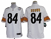 Nike Limited Pittsburgh Steelers #84 Antonio Brown White Jerseys,baseball caps,new era cap wholesale,wholesale hats