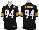 Nike Limited Pittsburgh Steelers #94 Lawrence Timmons Black Jerseys,baseball caps,new era cap wholesale,wholesale hats