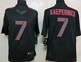 Nike Limited San Francisco 49ers #7 Colin Kaepernick Black Impact Jerseys,baseball caps,new era cap wholesale,wholesale hats
