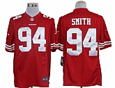 Nike Limited San Francisco 49ers #94 Justin Smith Red Jerseys,baseball caps,new era cap wholesale,wholesale hats
