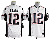 Nike New England Patriots #12 Tom Brady Game White Jerseys,baseball caps,new era cap wholesale,wholesale hats