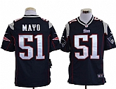 Nike New England Patriots #51 Jerod Mayo Blue Game Jerseys,baseball caps,new era cap wholesale,wholesale hats