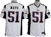Nike New England Patriots #51 Jerod Mayo White Game Jerseys,baseball caps,new era cap wholesale,wholesale hats