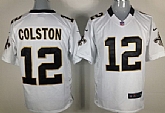 Nike New Orleans Saints #12 Marques Colston Game White Jerseys,baseball caps,new era cap wholesale,wholesale hats