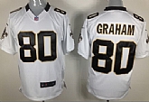 Nike New Orleans Saints #80 Jimmy Graham Game White Jerseys,baseball caps,new era cap wholesale,wholesale hats